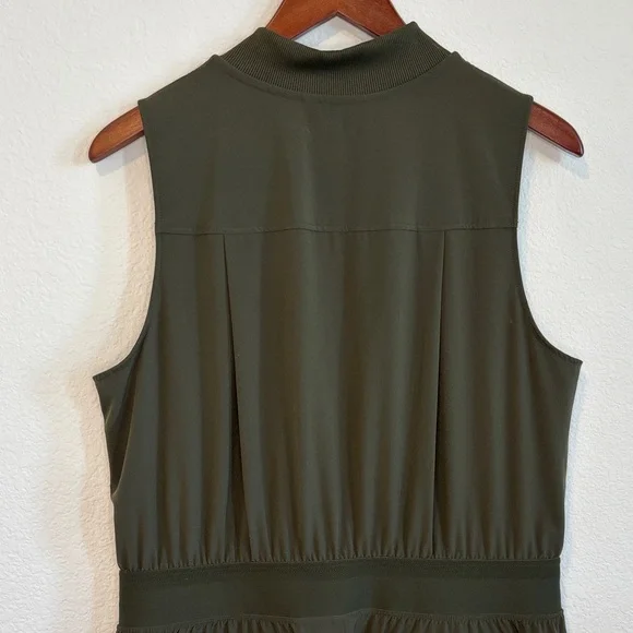 Athleta Brooklyn Utility Jumpsuit Olive Green Style 824834 14 - Picture 9 of 16